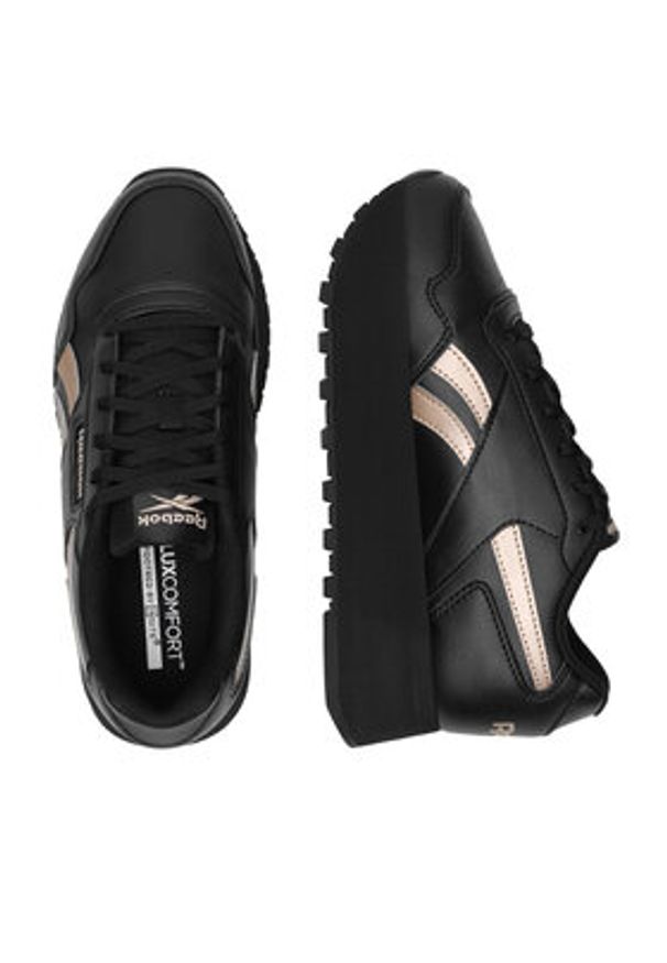 Reebok Sneakersy GLIDE TRIPLE 100223021 Czarny. Kolor: czarny. Materiał: materiał, syntetyk