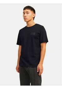 Jack & Jones - Jack&Jones T-Shirt Corp Logo 12151955 Czarny Standard Fit. Kolor: czarny. Materiał: bawełna