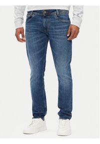 Pepe Jeans Jeansy PM207391 Niebieski Tapered Fit. Kolor: niebieski