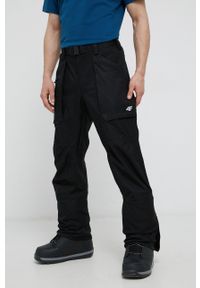 4f - 4F Spodnie snowboardowe męskie kolor czarny. Kolor: czarny. Materiał: materiał. Sport: snowboard #1