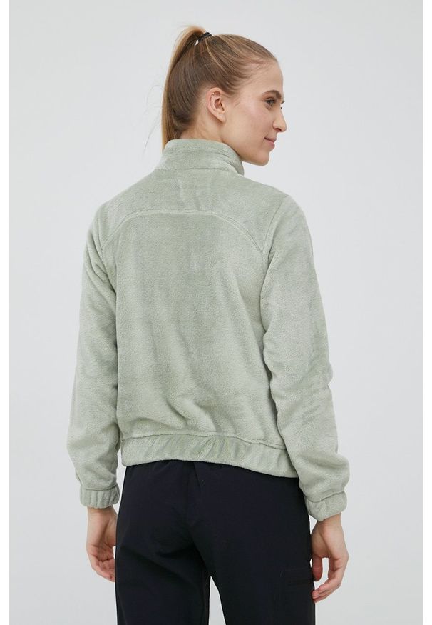 columbia - Columbia bluza Fireside damska kolor zielony gładka. Okazja: na co dzień. Kolor: zielony. Wzór: gładki. Styl: casual
