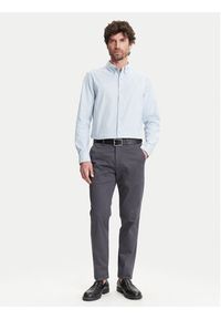 Calvin Klein Jeans Koszula LV040EM125 Błękitny Regular Fit. Kolor: niebieski. Materiał: bawełna