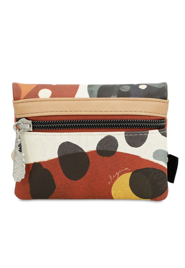 Kolorowa Stylowa Damska Portmonetka Anekke Edycja Limitowana. Materiał: materiał. Wzór: kolorowy