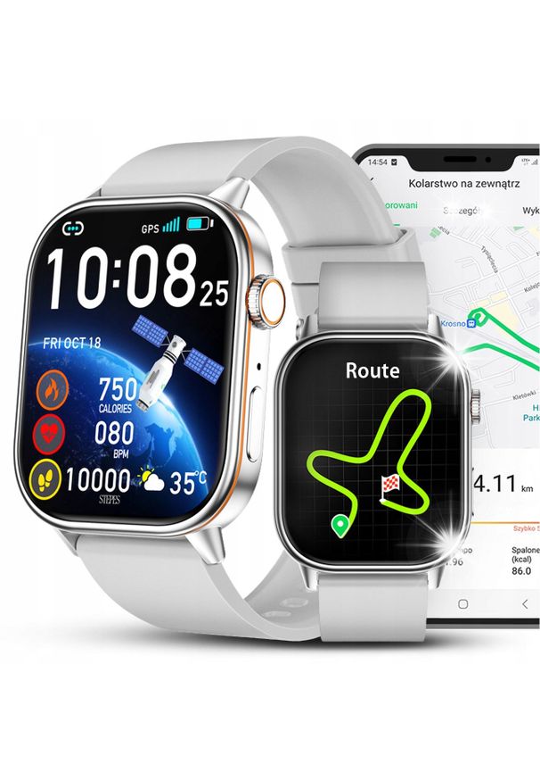 Smartwatch JG Smart Smartwatch Damski Zegarek - GPS Sport Wodoodporny Rozmowy SMS - Menu PL. Rodzaj zegarka: smartwatch. Styl: sportowy