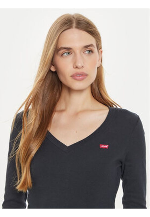 Levi's® Bluzka A9330-0000 Czarny Regular Fit. Kolor: czarny. Materiał: bawełna