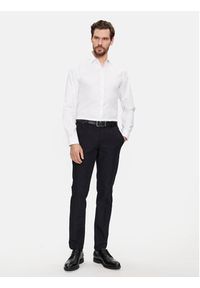 Calvin Klein Koszula K10K108426 Biały Slim Fit. Kolor: biały. Materiał: bawełna #3