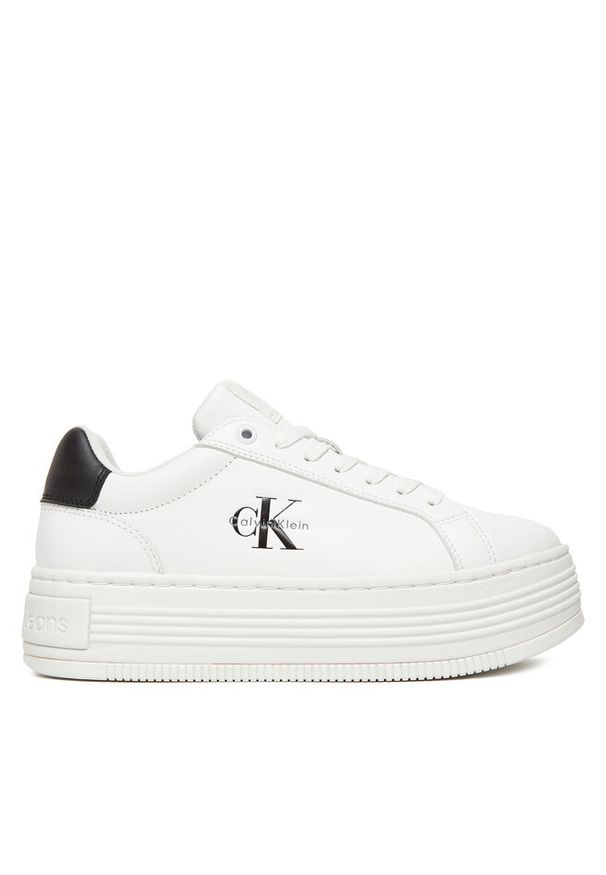 Sneakersy Calvin Klein Jeans. Kolor: biały