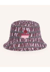 ISABEL MARANT - Bawełniany kapelusz z logo Haley. Kolor: różowy, wielokolorowy, fioletowy. Materiał: bawełna. Wzór: aplikacja. Sezon: lato. Styl: wakacyjny #6