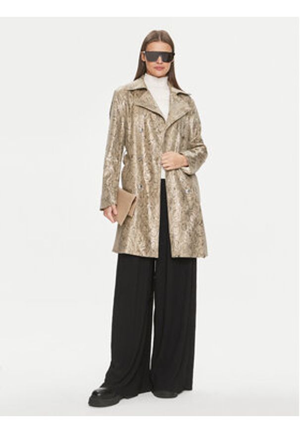 Guess Trencz Mila W4RL31 WFZU0 Brązowy Regular Fit. Kolor: brązowy. Materiał: skóra