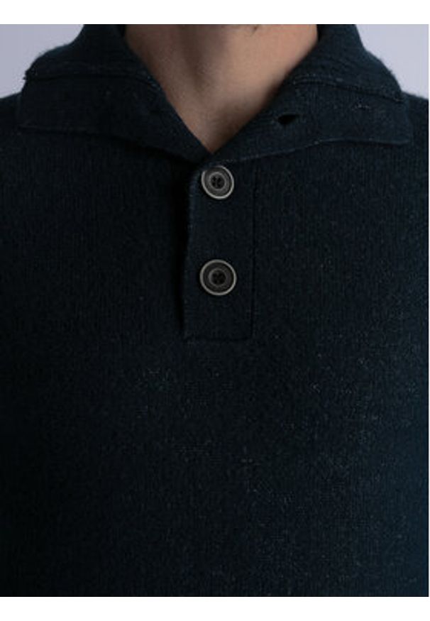 Petrol Industries Sweter M-3030-KWC217 Granatowy Regular Fit. Kolor: niebieski. Materiał: syntetyk