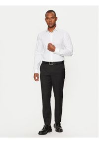 Calvin Klein Koszula K10K113863 Biały Slim Fit. Kolor: biały. Materiał: bawełna