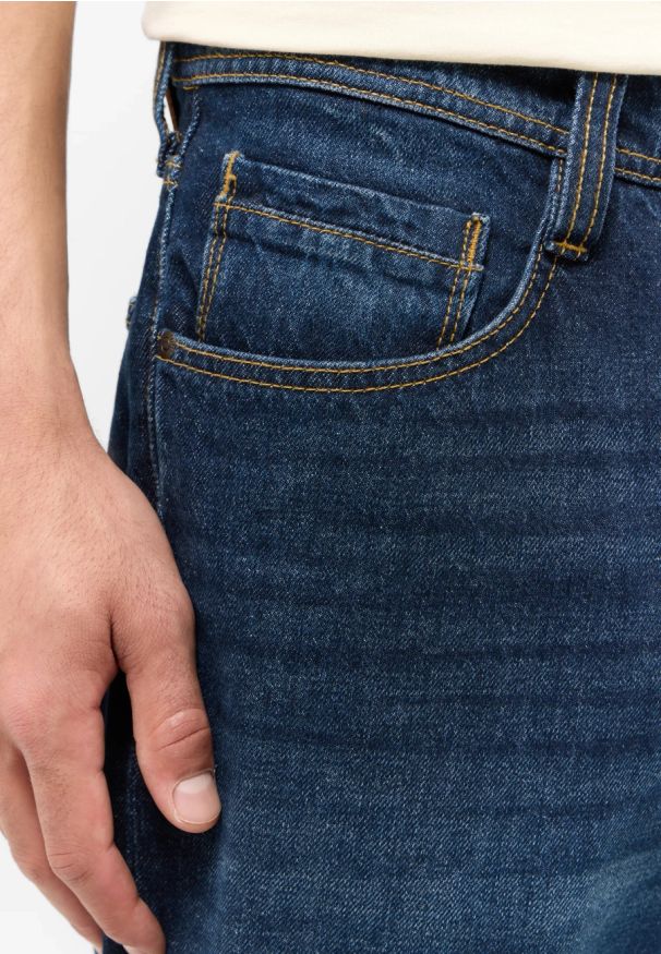 Mustang - Męskie Spodnie Jeansowe MUSTANG Denver Tapered Denim Blue 1015511 5000 880