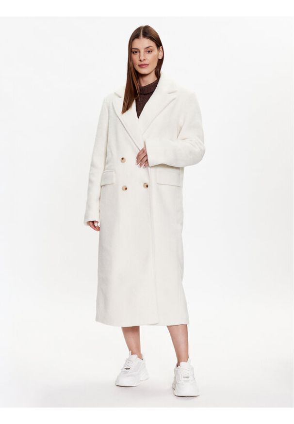Gina Tricot Płaszcz przejściowy Marie 19200 Écru Regular Fit. Materiał: syntetyk