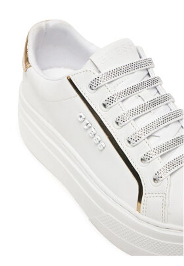 Guess Sneakersy FLJMRI ELE12 Biały. Kolor: biały. Materiał: skóra