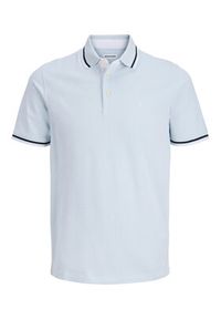 Jack & Jones Polo Paulos 12136668 Niebieski jasny Regular Fit. Typ kołnierza: polo. Kolor: niebieski. Materiał: bawełna #4