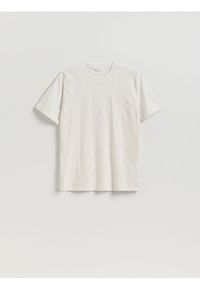 Reserved - T-shirt comfort fit - złamana biel. Materiał: bawełna, dzianina