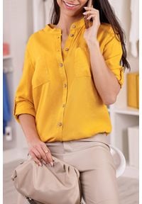 IVET - Koszula damska MERGANA YELLOW. Kolor: żółty. Styl: klasyczny #1