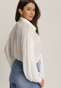 Renee - Biała Koszula Shemeda. Kolor: biały. Materiał: jeans. Długość: długie. Styl: elegancki #5