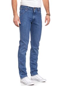 Wrangler - SPODNIE MĘSKIE WRANGLER STRAIGHT B&Y PITSTOP W11TGX161 112126029
