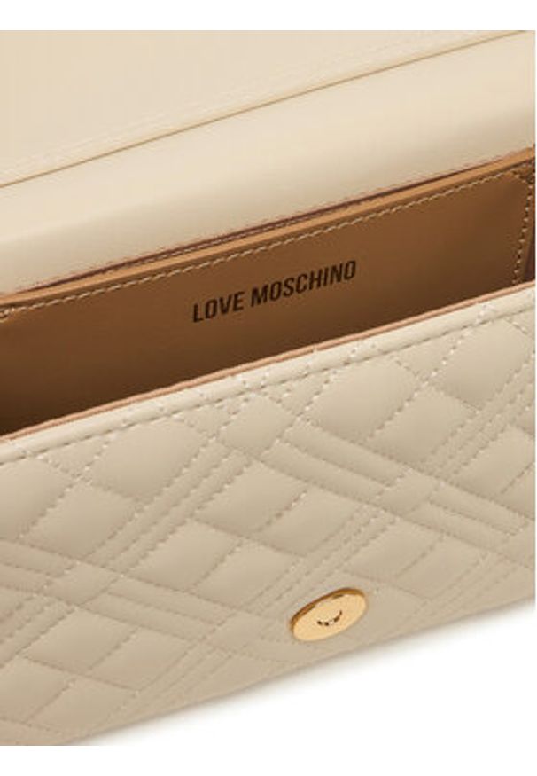 Love Moschino - LOVE MOSCHINO Torebka JC4079PP1NLA0110 Écru. Materiał: skórzane
