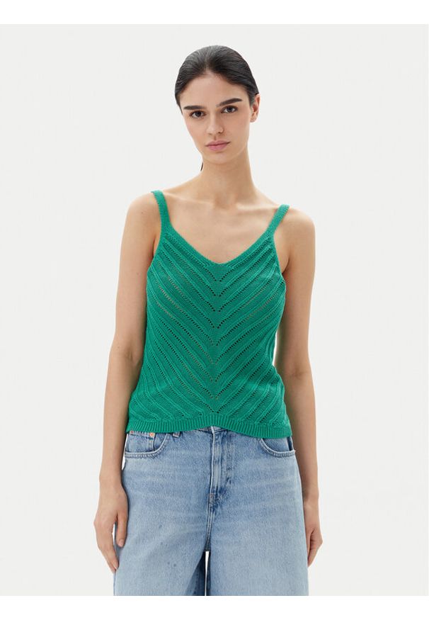 Vero Moda Top Peru 10326463 Zielony Regular Fit. Kolor: zielony. Materiał: bawełna