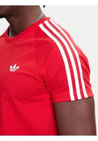 Adidas - adidas T-Shirt adicolor Trefoil JX1545 Czerwony Slim Fit. Kolor: czerwony. Materiał: bawełna #5