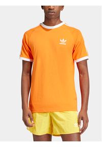 Adidas - adidas T-Shirt adicolor Classics 3-Stripes IM9382 Pomarańczowy Slim Fit. Kolor: pomarańczowy. Materiał: bawełna #4
