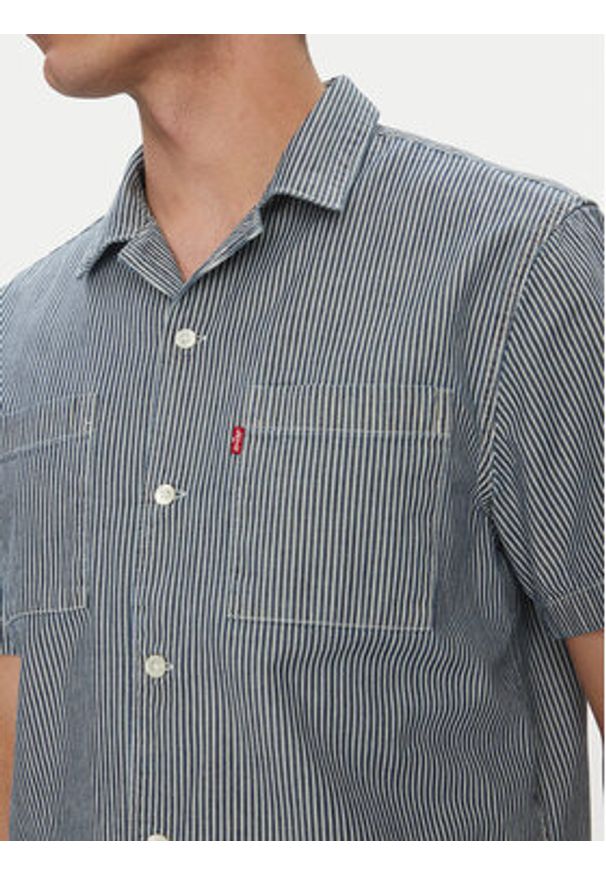 Levi's® Koszula A8457-0015 Niebieski Standard Fit. Kolor: niebieski. Materiał: bawełna