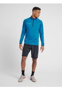 Bluza Hummel Half Zip hmlAUTHENTIC Pro. Kolor: turkusowy, niebieski, wielokolorowy. Sezon: jesień, zima. Sport: fitness #2