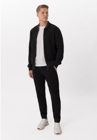 Volcano - Czarne joggery N-GON. Kolor: czarny. Materiał: bawełna, materiał, dresówka #1