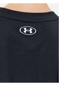 Under Armour T-Shirt Ua Collegiate Crest Crop Ss 1379402 Czarny Loose Fit. Kolor: czarny. Materiał: bawełna #5
