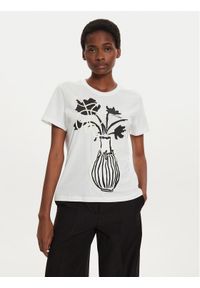 Desigual T-Shirt Shadow 24WWTK11 Biały Regular Fit. Kolor: biały. Materiał: bawełna