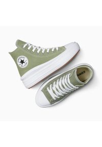 Adidasy Converse Chuck Taylor All Star Move, Kobiety. Kolor: szary, zielony, wielokolorowy. Materiał: materiał. Model: Converse All Star. Sport: fitness