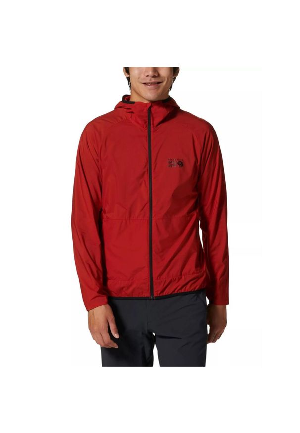 MOUNTAIN HARDWEAR - Wiatrówka męska Mountain Hardwear Kor Airshell Hoody. Kolor: czerwony