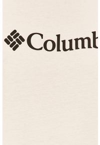columbia - Columbia t-shirt męski kolor biały 1680053-014. Okazja: na co dzień. Kolor: biały. Materiał: bawełna, dzianina. Wzór: nadruk. Styl: casual #4