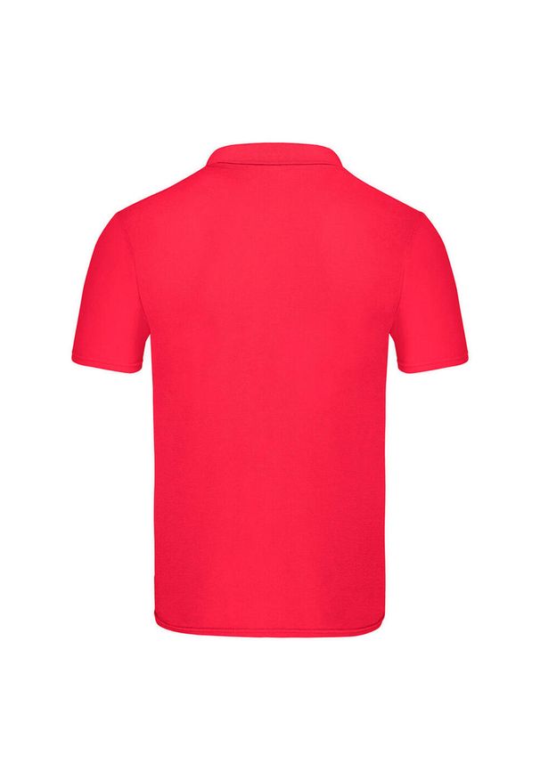 FRUIT OF THE LOOM - Oryginalna Koszulka Polo Dla Dorosłych Unisex. Typ kołnierza: polo. Kolor: czerwony
