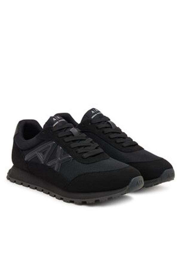 Armani Exchange Sneakersy XM001960 AF19388 MC005 Czarny. Kolor: czarny. Materiał: materiał