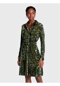 Sukienka koszulowa Guess. Kolor: zielony. Typ sukienki: koszulowe #1