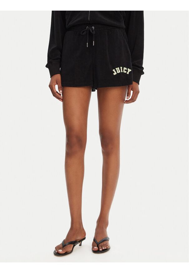 Juicy Couture Szorty sportowe Perkin JCWHS125322 Czarny Relaxed Fit. Kolor: czarny. Materiał: bawełna
