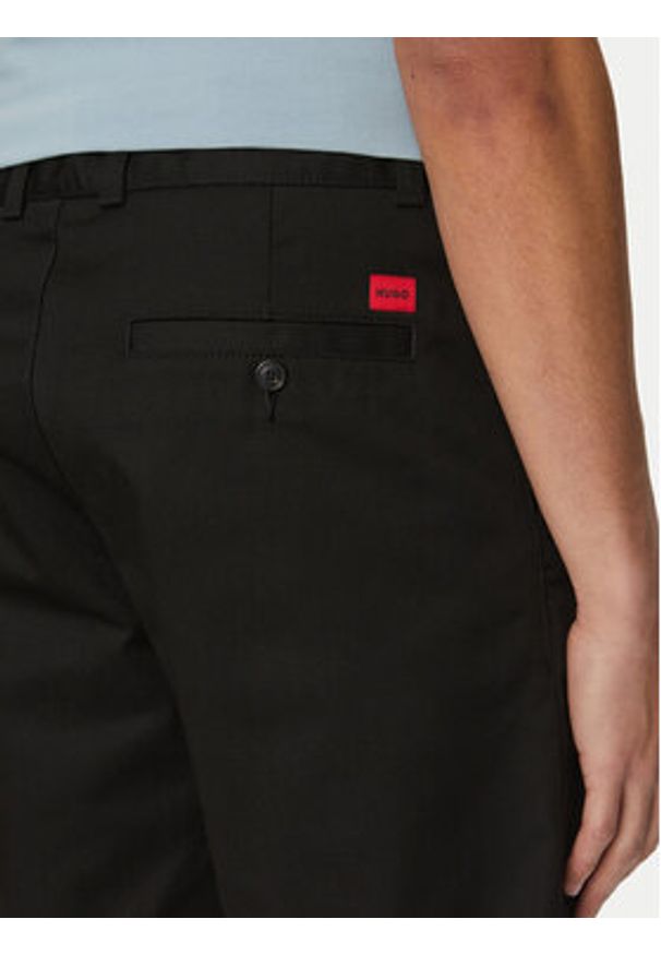 Hugo - HUGO Szorty materiałowe Darik241 50505857 Czarny Regular Fit. Kolor: czarny. Materiał: bawełna