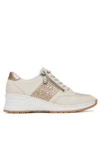 Sneakersy Rieker. Kolor: beżowy