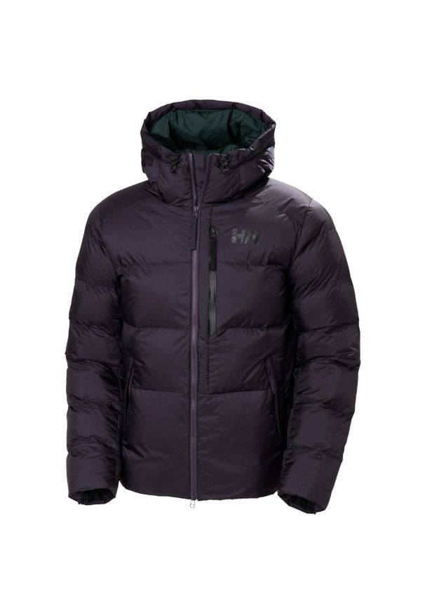 Kurtka z kapturem Helly Hansen Active Winter. Typ kołnierza: kaptur. Kolor: fioletowy. Materiał: puch. Sezon: zima. Sport: turystyka piesza