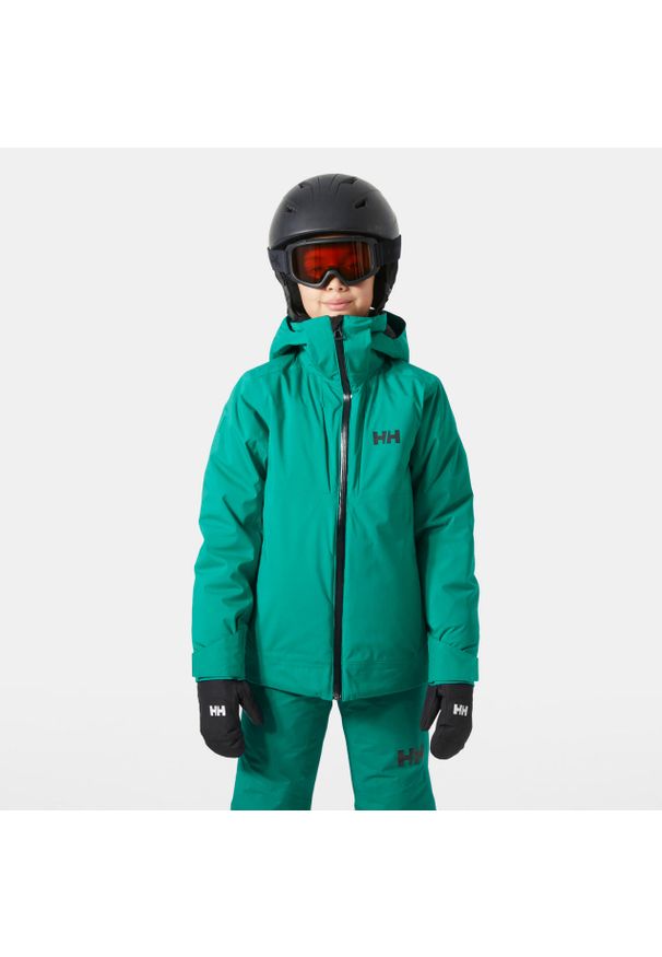 Dziecięca kurtka narciarska Helly Hansen Alpha. Kolor: zielony. Sezon: zima. Sport: narciarstwo