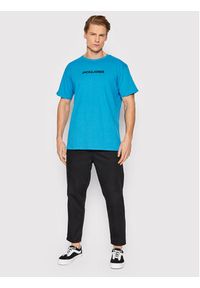 Jack & Jones - Jack&Jones T-Shirt You 12213077 Niebieski Regular Fit. Kolor: niebieski. Materiał: bawełna