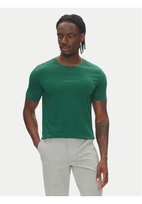 Lindbergh T-Shirt 30-400200B Zielony Relaxed Fit. Kolor: zielony. Materiał: bawełna
