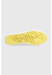 Pepe Jeans tenisówki OTTIS damskie kolor różowy. Kolor: różowy. Materiał: guma. Obcas: na platformie #3