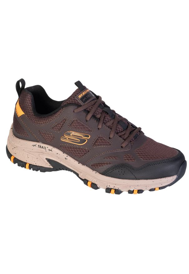 skechers - Buty trekkingowe Mężczyzna Skechers Hillcrest brązowy. Kolor: brązowy