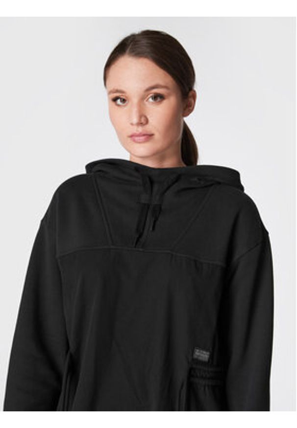 G-Star RAW - G-Star Raw Sukienka codzienna Anorak D22368-D165-D301 Czarny Regular Fit. Okazja: na co dzień. Kolor: czarny. Materiał: bawełna. Typ sukienki: proste. Styl: casual