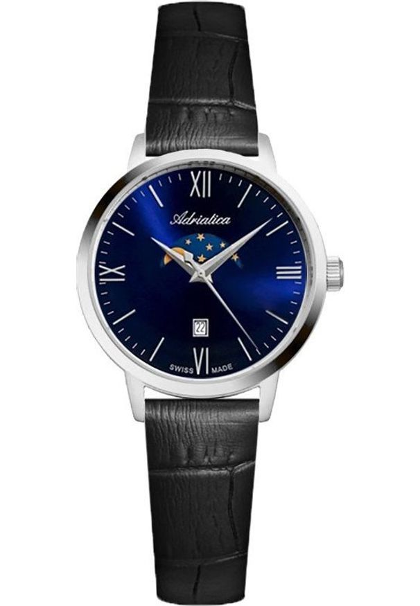 Zegarek Adriatica Zegarek damski Adriatica A3197.5265QM czarny. Kolor: czarny