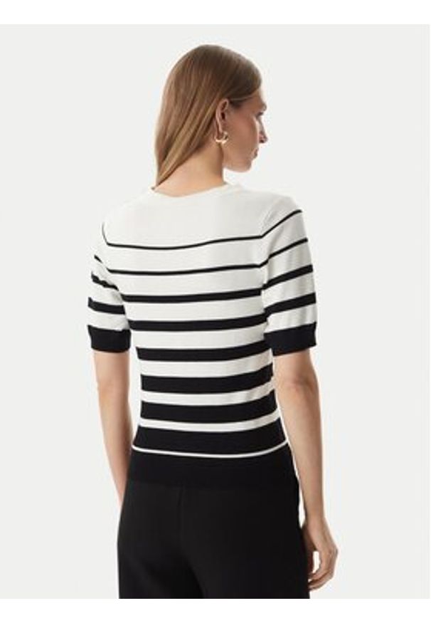 Morgan Sweter 261-MLOL Biały Regular Fit. Kolor: biały. Materiał: wiskoza